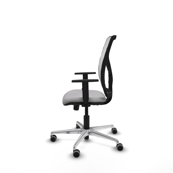PIQUERAS Y CRESPO Silla de oficina Motilla con mecanismo Sincro, Gris claro y Blanco PIQUERAS Y CRESPO Silla de oficina Motilla con mecanismo Sincro, Gris claro y Blanco