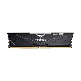Team Group T-Force Vulcan FLBD532G6000HC38ADC01 Kit de Memoria RAM 32GB (2x16GB) DDR5 6000MHz CL38, schwarz