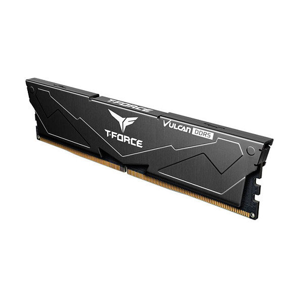 Team Group T-Force Vulcan FLBD532G6000HC38ADC01 Kit de Memoria RAM 32GB (2x16GB) DDR5 6000MHz CL38, schwarz