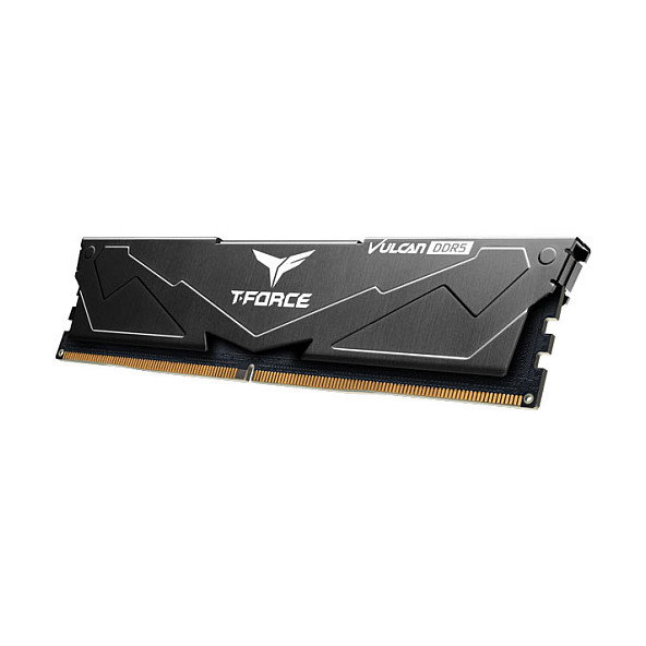 Team Group T-Force Vulcan FLBD532G6000HC38ADC01 Kit de Memoria RAM 32GB (2x16GB) DDR5 6000MHz CL38, schwarz