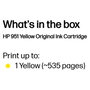 HP Cartucho de Tinta Original 951 Amarillo
