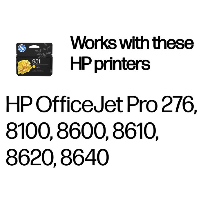 HP Cartucho de Tinta Original 951 Amarillo