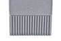 DKD Home Decor Dosificador de Resina PP Gris y Plateado 8,5x8,5x17,3 cm