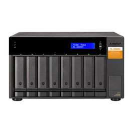 QNAP TL-D800S 8-bay desktop SATA JBOD expansion unit, Carcasa de disco duro/SSD, 2.5/3.5", Serial ATA II, Serial ATA III, 6 Gbit/s, Hot-swap, Negro, Gris