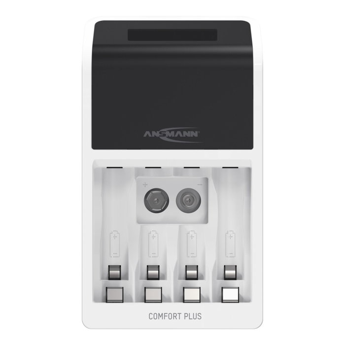 Ansmann Comfort Plus Cargador con 4 Pilas AA 2100mAh