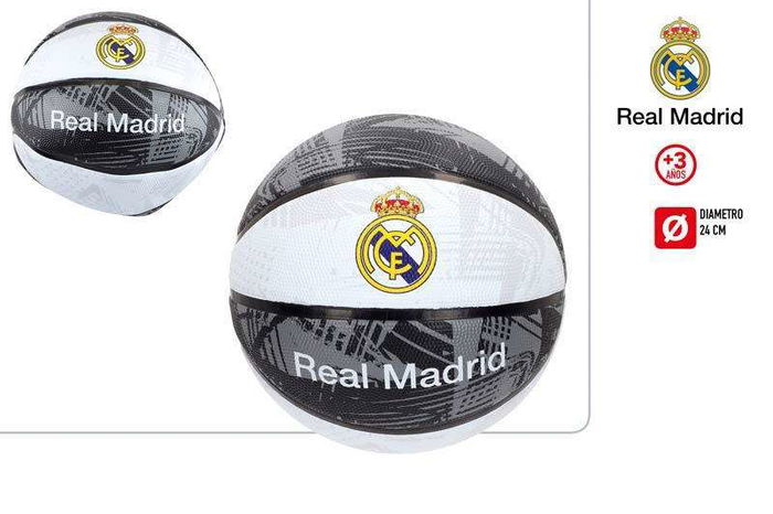 Real Madrid Balón de Baloncesto Diámetro 24cm Deshinchado
