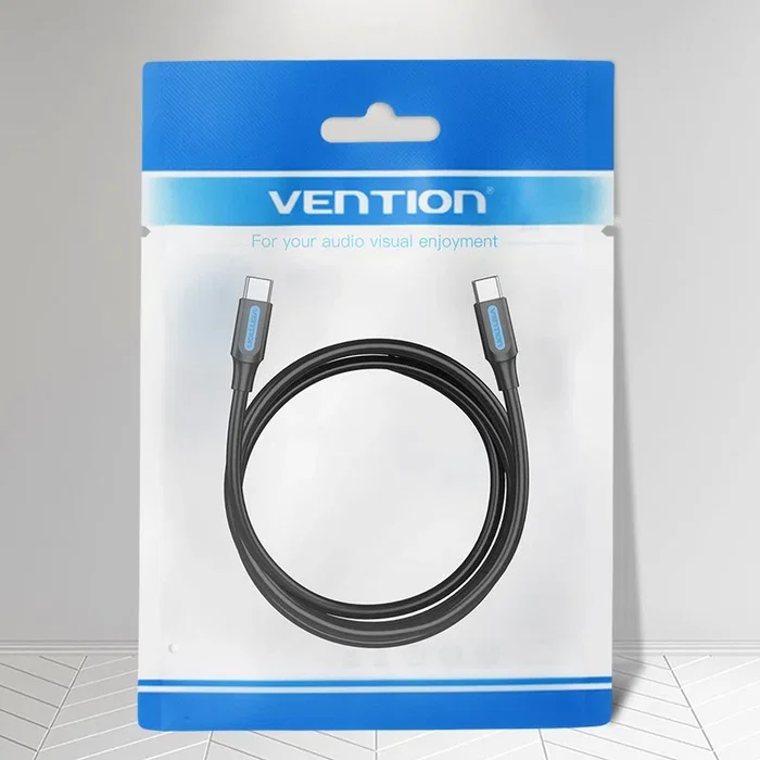 Vention Cable USB-C a USB-C COTBD 100W 0,5m Negro