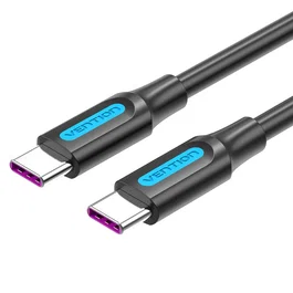 Vention Cable USB-C a USB-C COTBD 100W 0,5m Negro