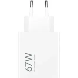Xiaomi Cargador de Pared 67W HyperCharge MDY-12-EF, 1xUSB Tipo-A, Carga Rápida PD y QC 3.0 para Móviles y Portátiles