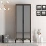 Hanah Home Armario Kumsal RR Nogal y Antracita 80x47.5x201.4 cm
