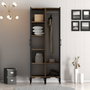 Hanah Home Armario Kumsal RR Nogal y Antracita 80x47.5x201.4 cm