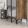 Hanah Home Armario Kumsal RR Nogal y Antracita 80x47.5x201.4 cm