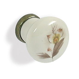 Giusti Pomo Porcelana D27 H27 Marfil/Bronce