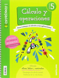 SANTILLANA Cuaderno Cálculo 5º Primaria Entrénate