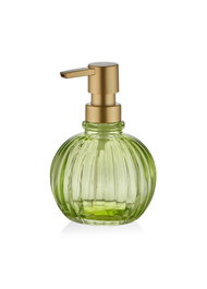 Mijölnir SBN0072 Dispensador de Jabón de Cristal Verde para Baño y Cocina con Bomba de Alta Calidad