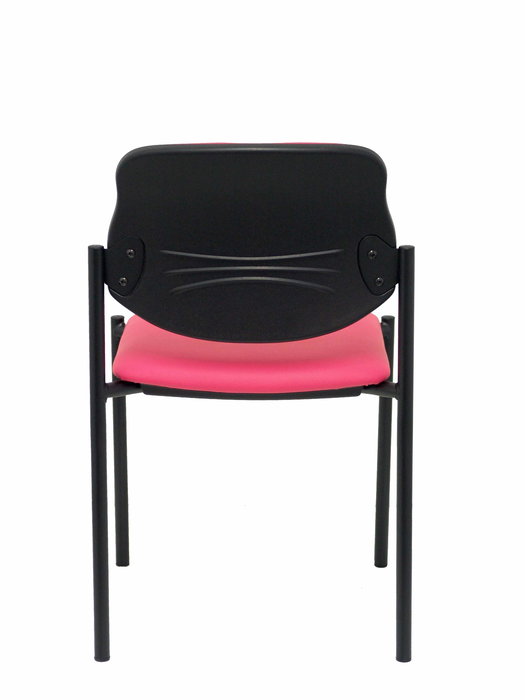 Silla Styl tapizada con Similpiel color Rosa. Sin brazos