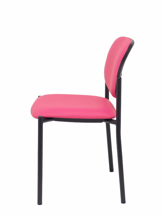Silla Styl tapizada con Similpiel color Rosa. Sin brazos