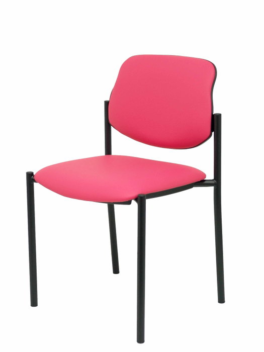 NOWY STYL Silla fija Styl similpiel rosa chasis negro