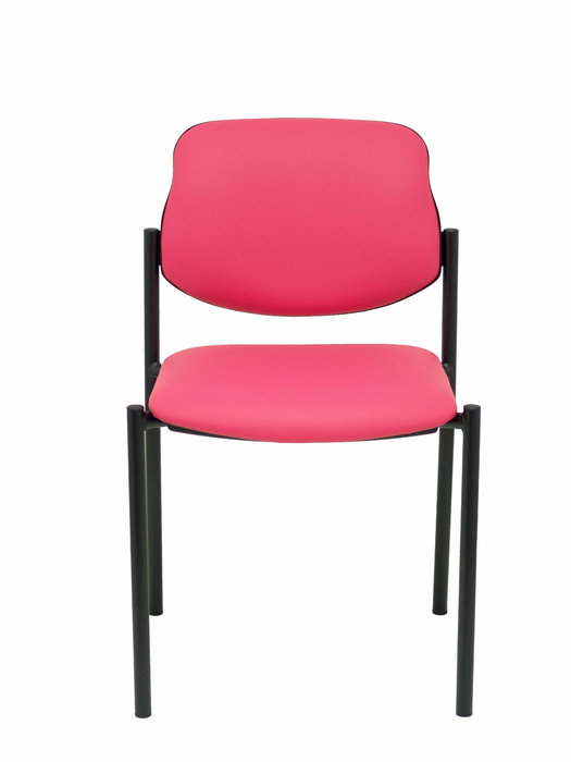 Silla Styl tapizada con Similpiel color Rosa. Sin brazos