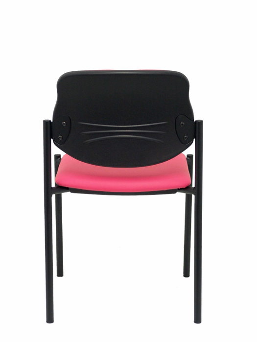 NOWY STYL Silla fija Styl similpiel rosa chasis negro