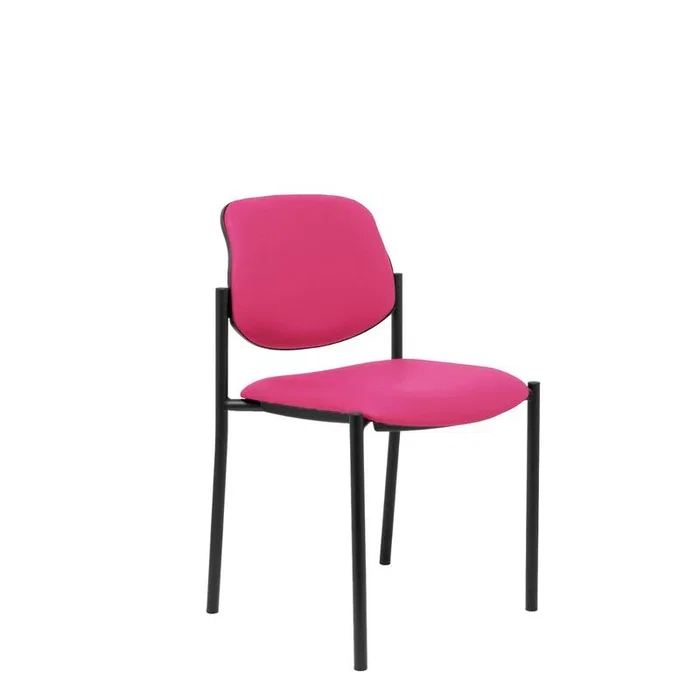 NOWY STYL Silla fija Styl similpiel rosa chasis negro