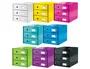 Leitz Click&Store - Fichero de sobremesa con 3 cajones, plástico, color blanco, 290x283x360 mm