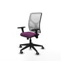 PIQUERAS Y CRESPO Silla de oficina Motilla con mecanismo Sincro, Morado y Blanco