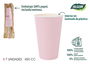 Algon Set 7 Vasos de Cartón Rosa Baby 450 cc (16 Unidades)