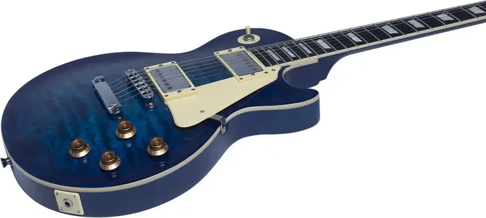 EKO Guitarra Eléctrica LS300 Tipo LP - Azul Quilted