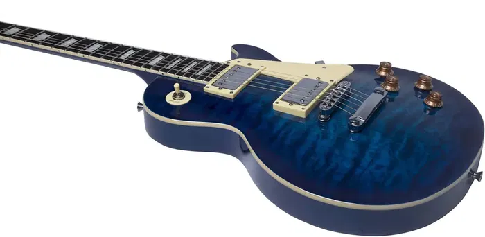 EKO Guitarra Eléctrica LS300 Tipo LP - Azul Quilted