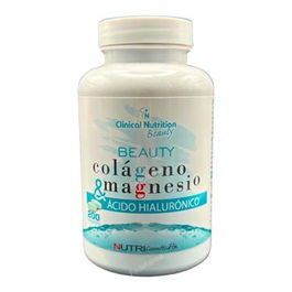 CN CLINICAL NUTRITION Colágeno Beauty con Magnesio y Ácido Hialurónico - 200 Comprimidos - Piel, Uñas, Cabello y Articulaciones