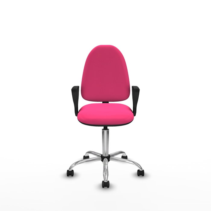 PIQUERAS Y CRESPO Silla de oficina Aýna Rosa con Brazos Fijos