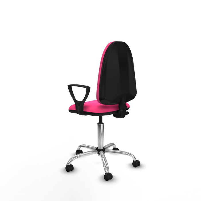 PIQUERAS Y CRESPO Silla de oficina Aýna Rosa con Brazos Fijos