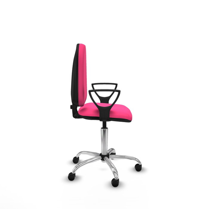 PIQUERAS Y CRESPO Silla de oficina Aýna Rosa con Brazos Fijos