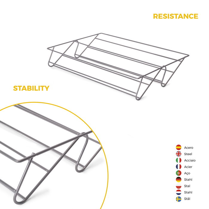Emuca Kit de cajón zapatero y bastidor regulable Quartz para armarios, guías de cierre suave y extracción total, Módulo 70cm, Acabado Titanio