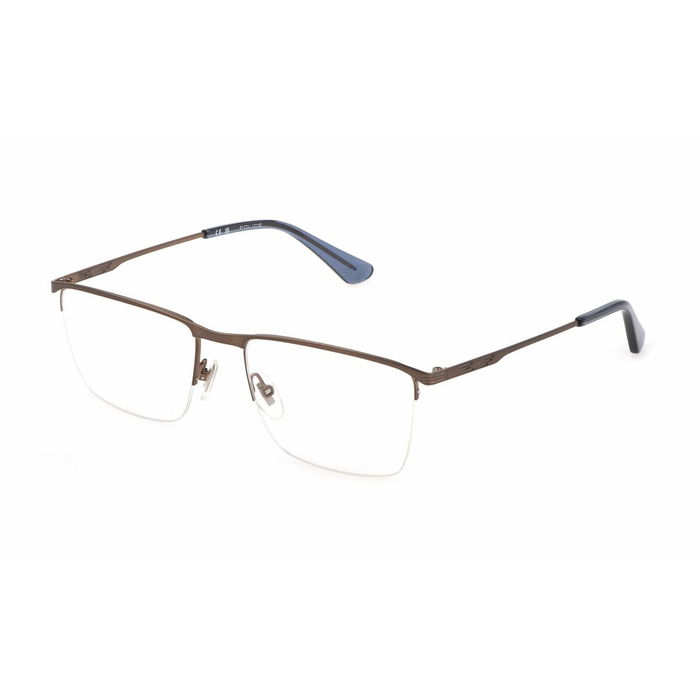 Montura de Gafas Hombre Police VPLG75-550F68 Marrón Ø 55 mm Montura de Gafas Hombre Police VPLG75-550F68 Marrón Ø 55 mm