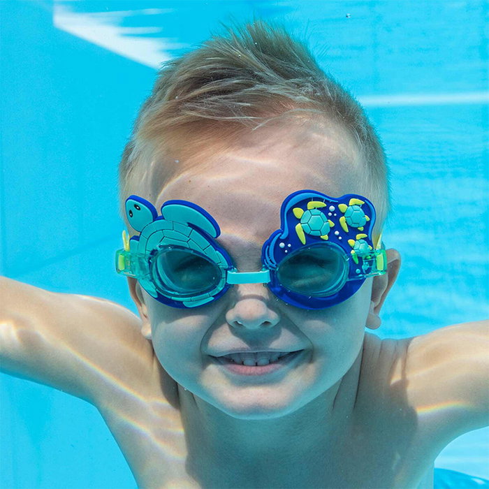Bestway Gafas de Natación Infantiles con Correa de Silicona para +3 Años