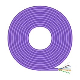 AISENS - CABLE DE RED RJ45 LSZH CAT.6 UTP RIGIDO AWG23 CCA (ALEACION), VIOLETA, 305M