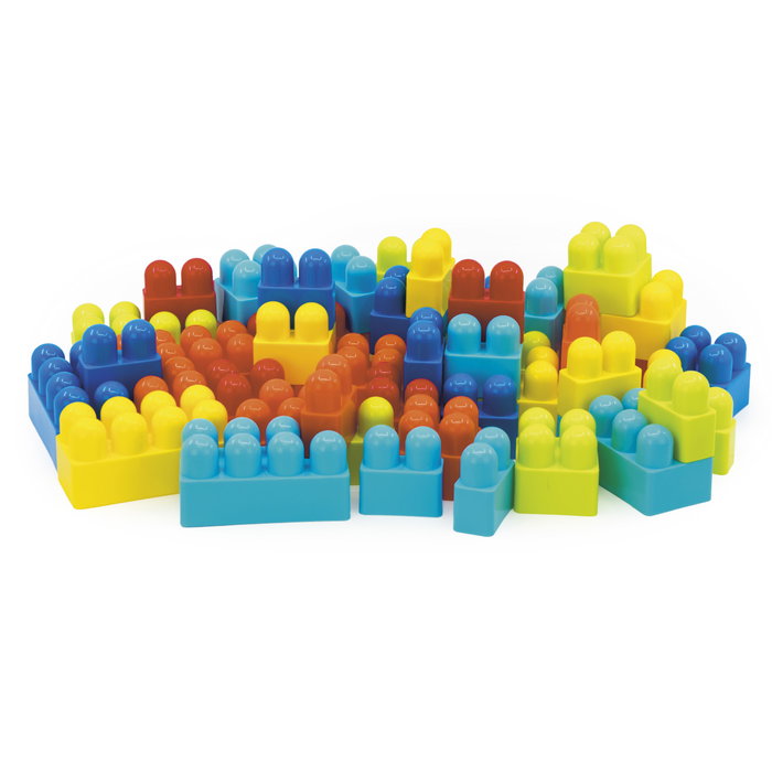 TACHAN Maletín de construcción 48 piezas de plástico, color surtido, multilingüe TACHAN Maletín de construcción 48 piezas de plástico, color surtido, multilingüe