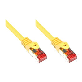 GoodConnections® - Cable de red Patch RNSc con protección Rastnasen, Cat. 6, S/FTP, PiMF, PVC, 250 MHz, color amarillo, 3 metros