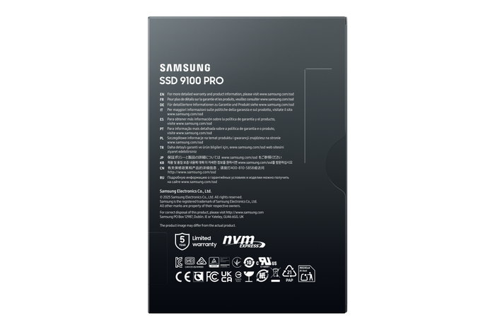 Samsung 9100 PRO SSD 1 TB M.2 NVMe PCIe 5.0