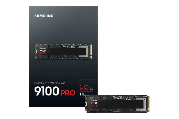 Samsung 990 PRO MZ-VAP1T0B/AM 1TB M.2 PCIe 5.0 NVMe SSD - Lectura 14700 MB/s, Escritura 13300 MB/s