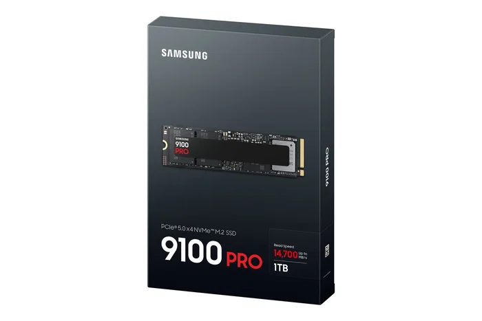 Samsung 990 PRO MZ-VAP1T0B/AM 1TB M.2 PCIe 5.0 NVMe SSD - Lectura 14700 MB/s, Escritura 13300 MB/s