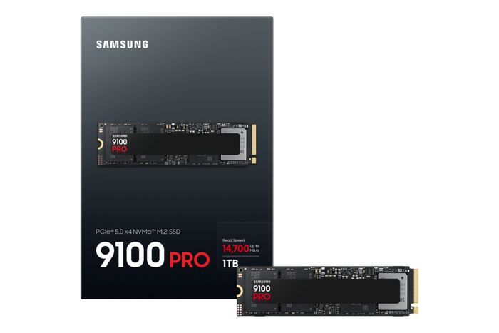 Samsung MZ-VAP1T0 SSD 990 PRO PCIe 5.0 NVMe 2.0 M.2 1 TB V-NAND TLC - Velocidad Lectura 14700 MB/s, Escritura 13300 MB/s - Componente PC/Consola