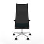 PIQUERAS Y CRESPO Sillón Albacete Turquesa/Negro con Mecanismo Sincro y Base de Aluminio