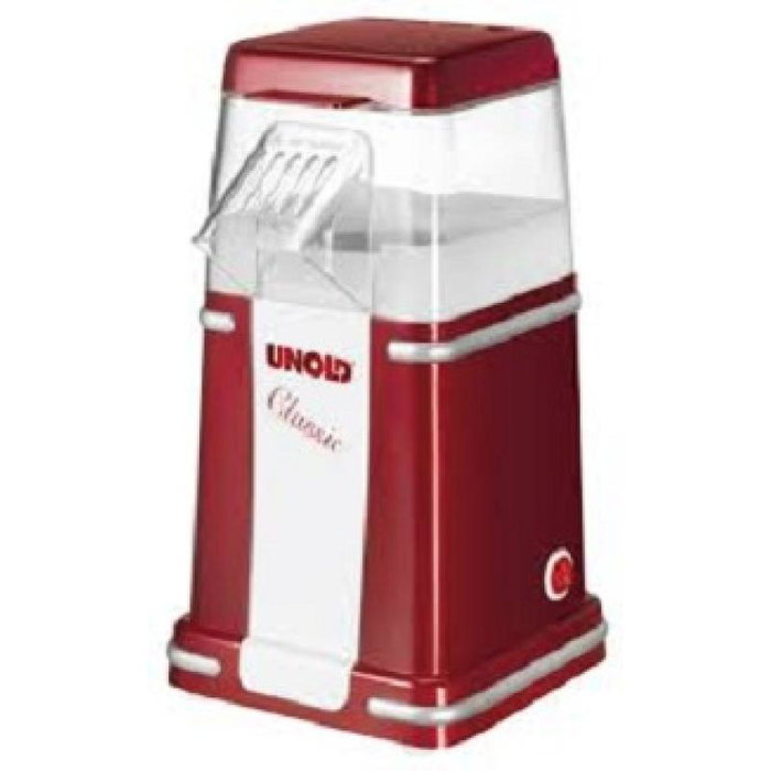 Unold Classic Popcornmaker - Máquina de palomitas roja y blanca (48525)