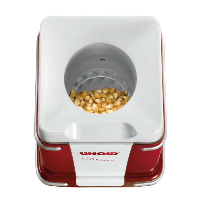 Unold 48525 Popcornmaker Classic Rojo, Plata, Blanco