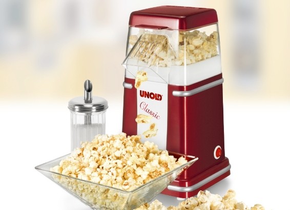 Unold 48525 Popcornmaker Classic Rojo, Plata, Blanco