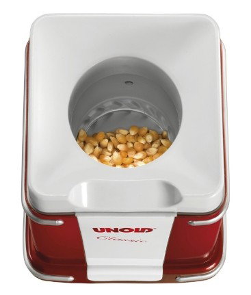 Unold 48525 Popcornmaker Classic Rojo, Plata, Blanco