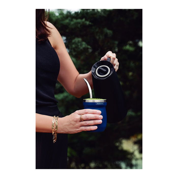 Tramontina Jarra Térmica Exata Negra 1 L Polipropileno Interior Cristal